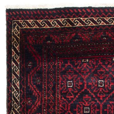 Runner Belutsch Rug - 177 x 92 cm - dark red