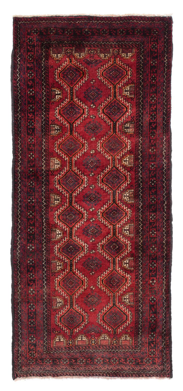 Runner Belutsch Rug - 164 x 80 cm - dark red