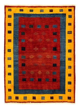 Gabbeh Rug - Loribaft Perser - 145 x 112 cm - dark red