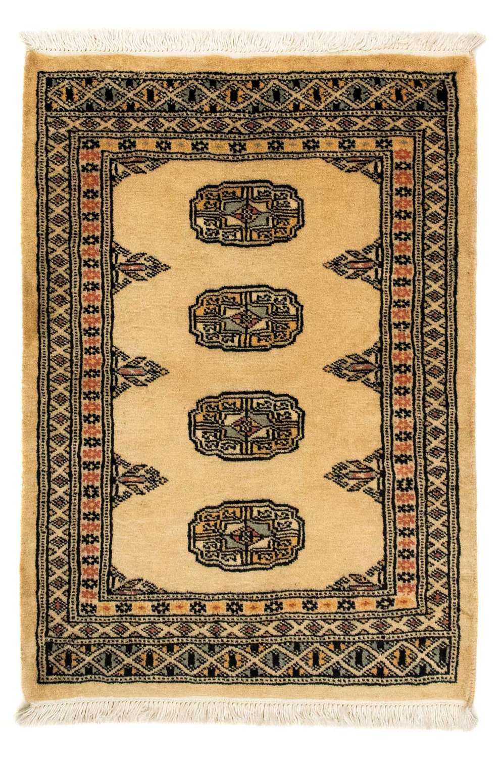 Afghan Rug - Bukhara - 91 x 65 cm - light brown