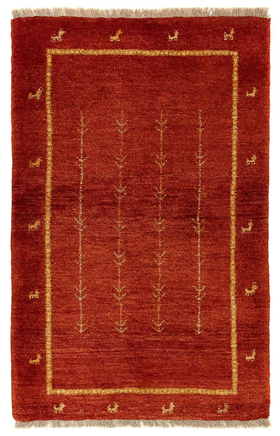 Gabbeh Rug - Perser - 133 x 84 cm - dark red