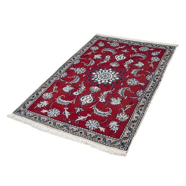 Perser Rug - Nain - 135 x 88 cm - dark red