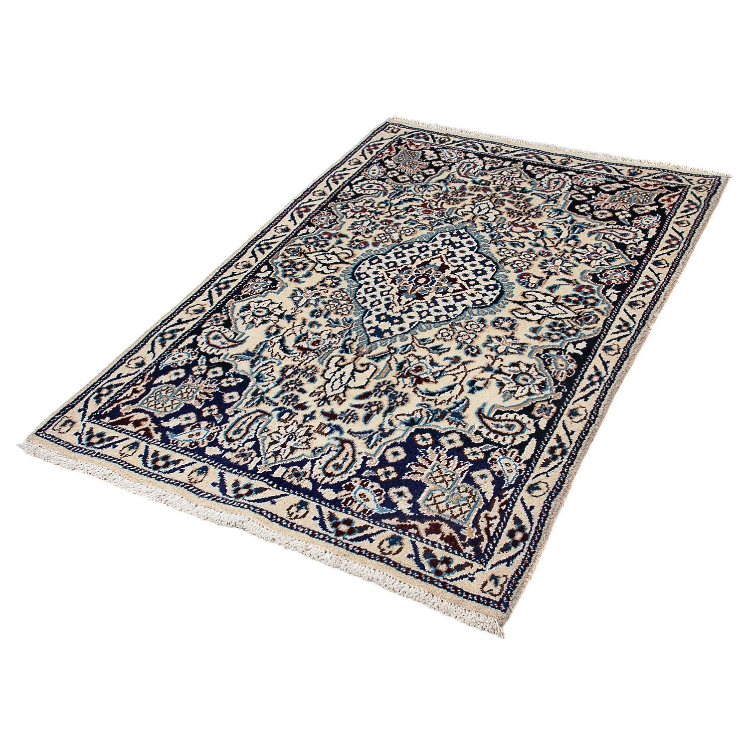 Perser Rug - Nain - 132 x 87 cm - dark blue