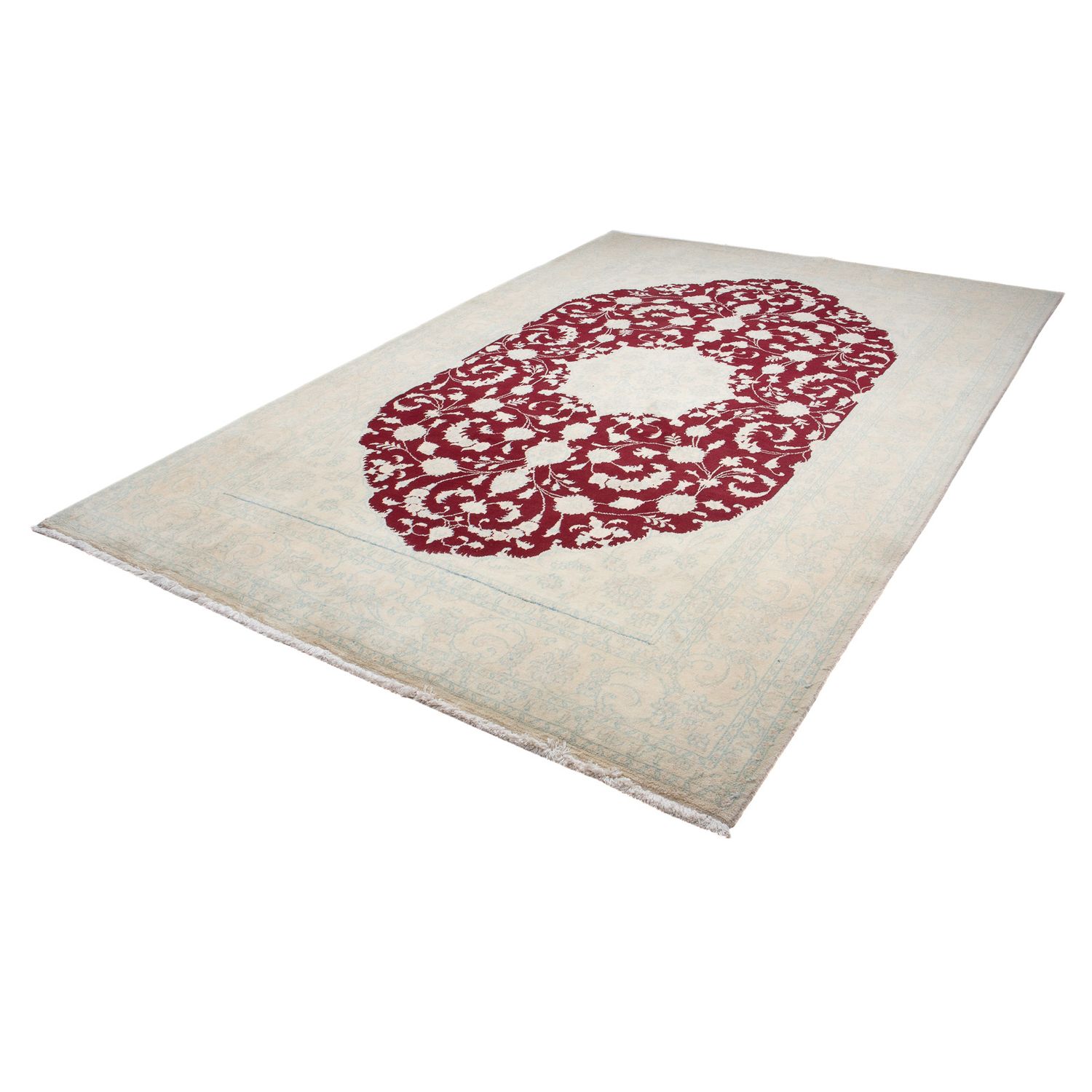 Perser Rug - Nain - 297 x 201 cm - dark red