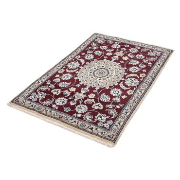 Perser Rug - Nain - 135 x 88 cm - dark red