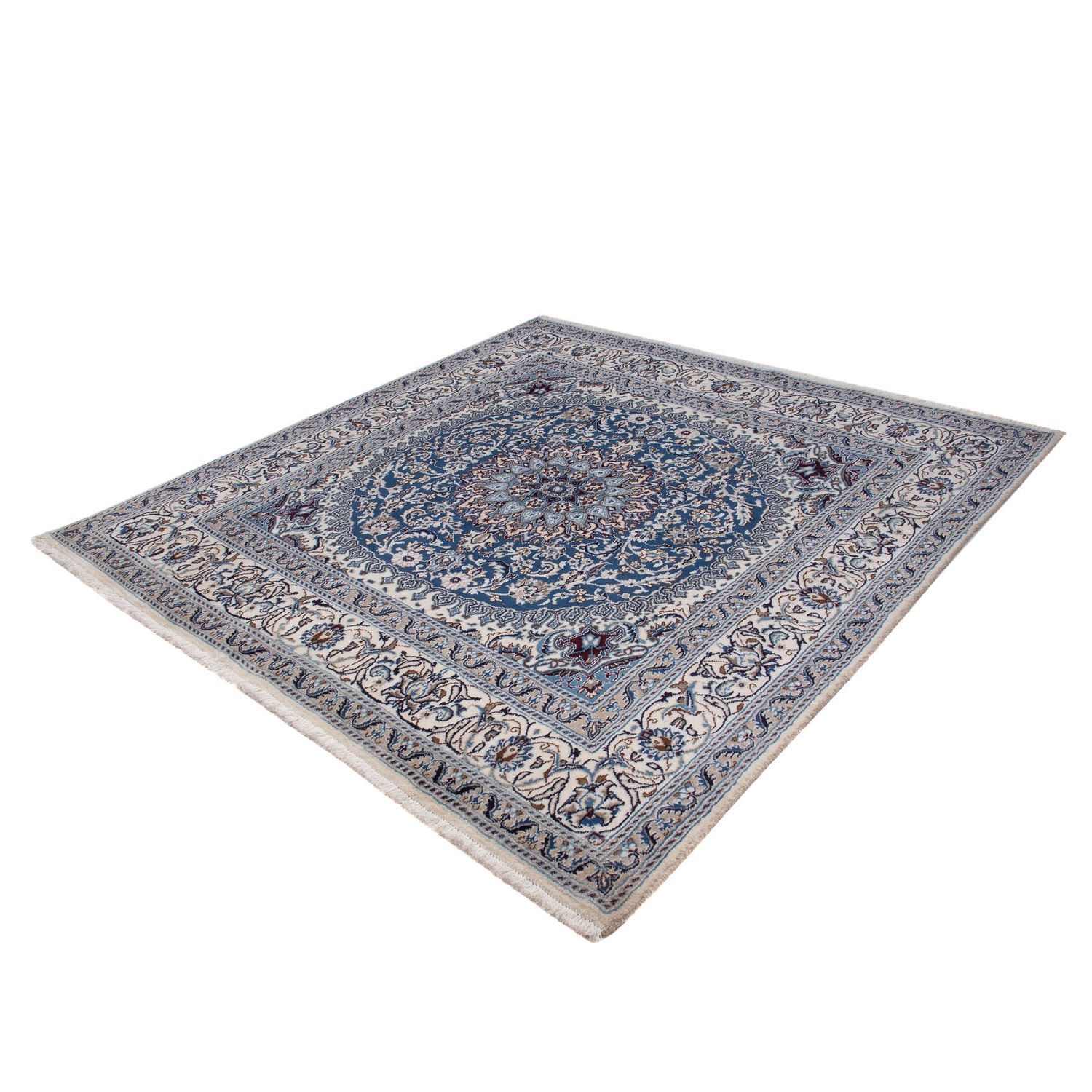 Perser Rug - Nain square  - 205 x 193 cm - blue