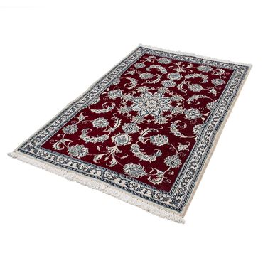 Perser Rug - Nain - 142 x 95 cm - dark red