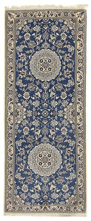 Runner Perser Rug - Nain - Royal - 198 x 83 cm - blue