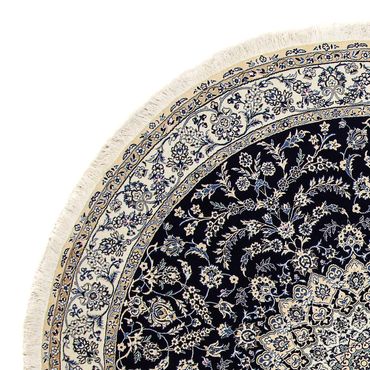 Perser Rug - Nain - Royal round  - 260 x 260 cm - dark blue