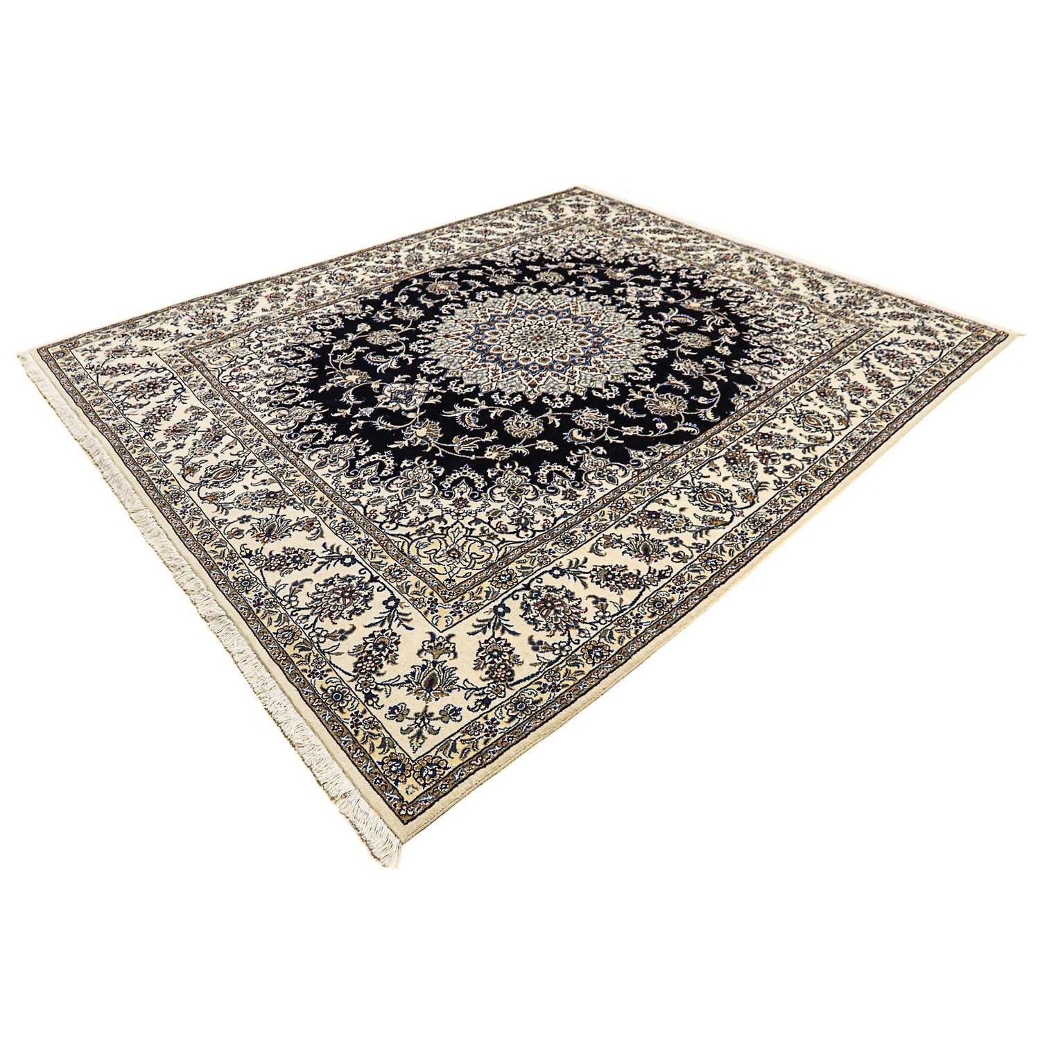 Perser Rug - Nain - 297 x 246 cm - dark blue