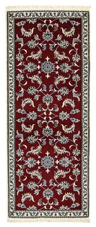 Runner Perser Rug - Nain - 197 x 80 cm - dark red