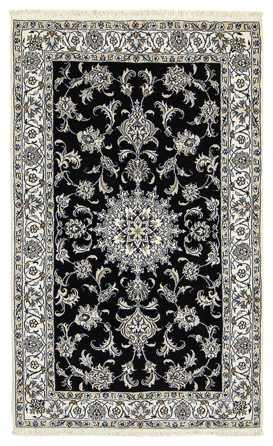 Perser Rug - Nain - 198 x 117 cm - dark blue