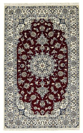 Perser Rug - Nain - 198 x 122 cm - dark red