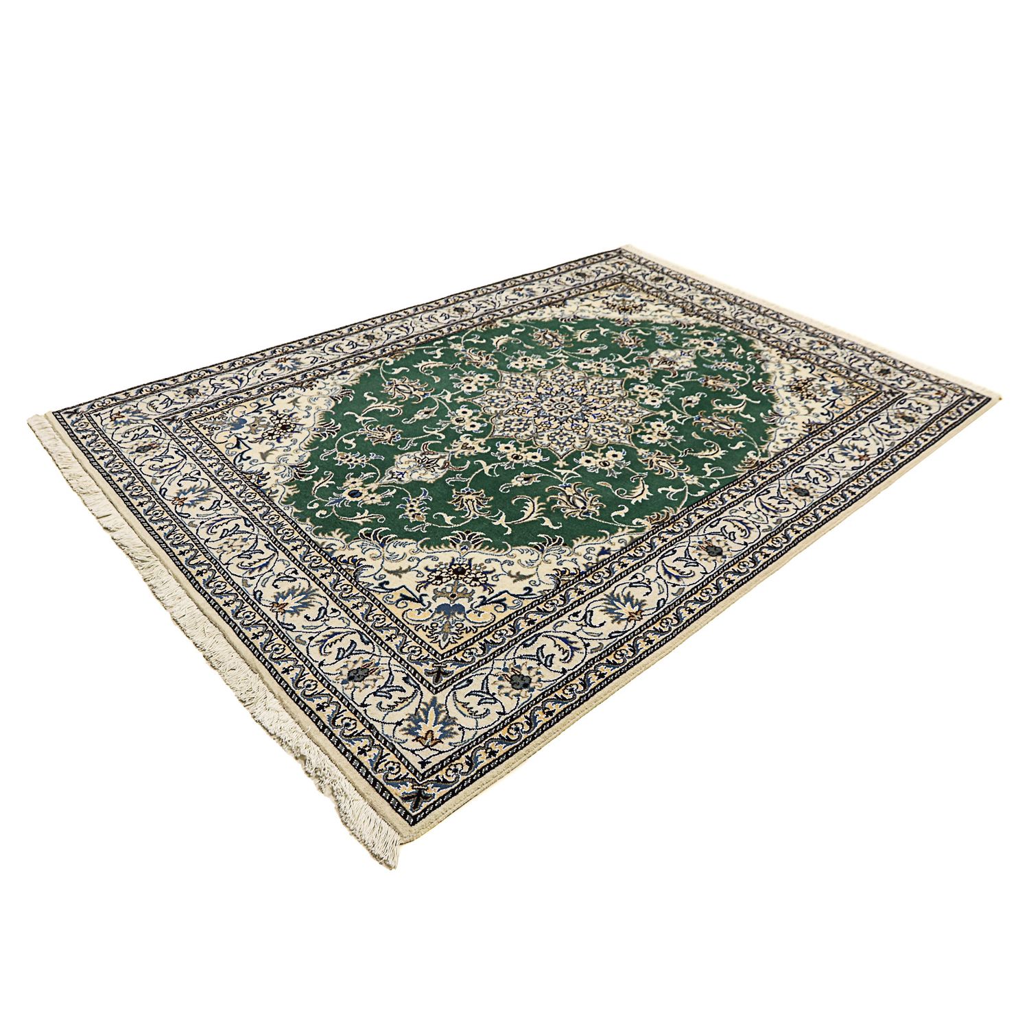 Perser Rug - Nain - 237 x 168 cm - dark green