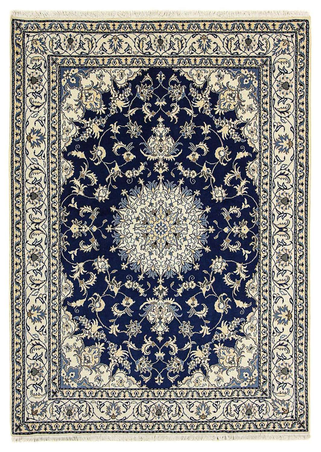 Perser Rug - Nain - 230 x 165 cm - dark blue