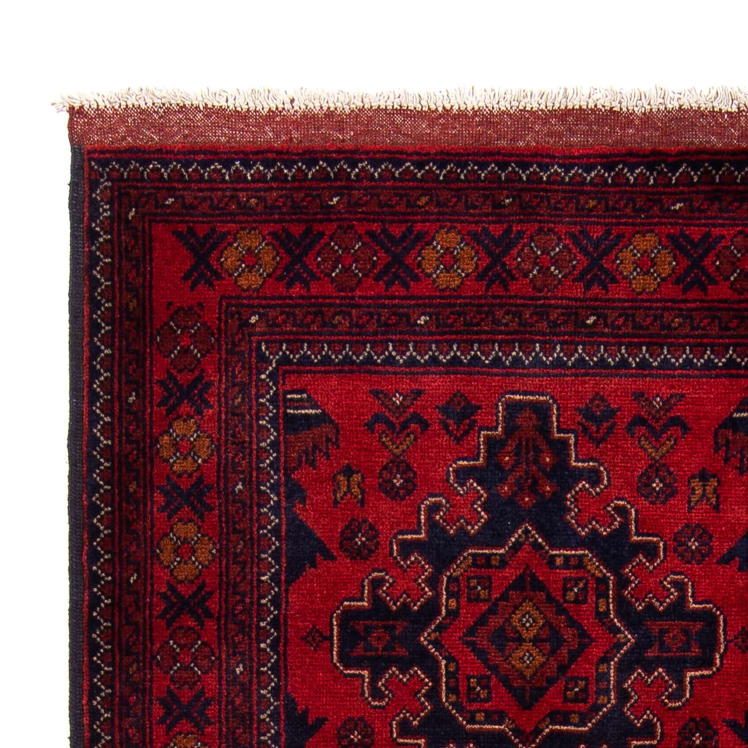 Afghan Rug - Kunduz - 192 x 128 cm - dark red