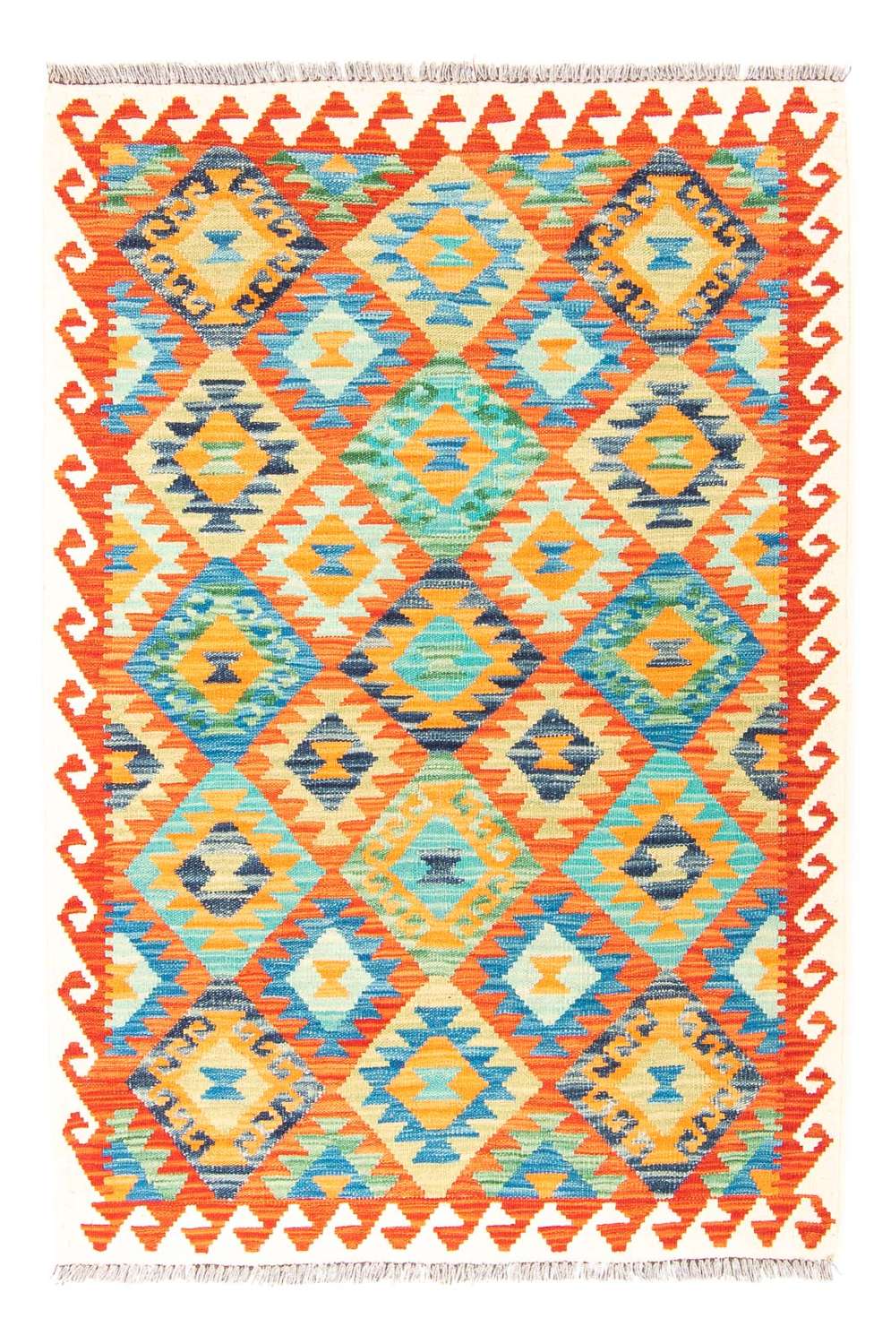 Kelim Rug - Splash - 153 x 102 cm - multicolored