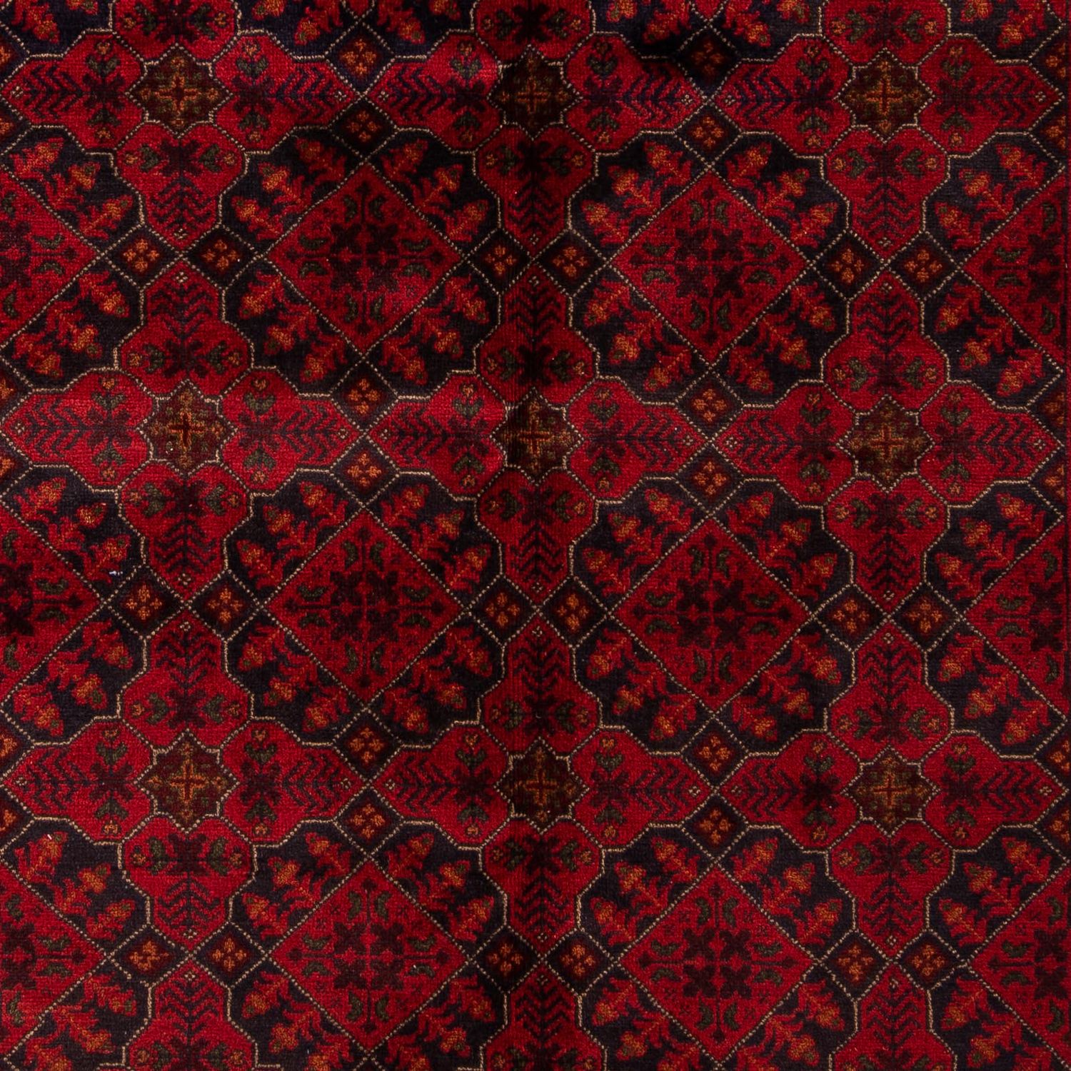 Afghan Rug - Kunduz - 235 x 172 cm - dark red