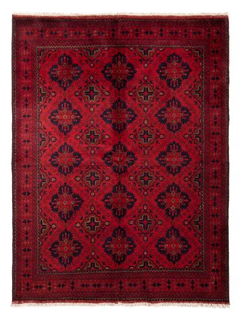 Afghan Rug - Kunduz - 200 x 156 cm - dark red