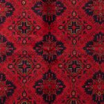 Afghan Rug - Kunduz - 200 x 156 cm - dark red