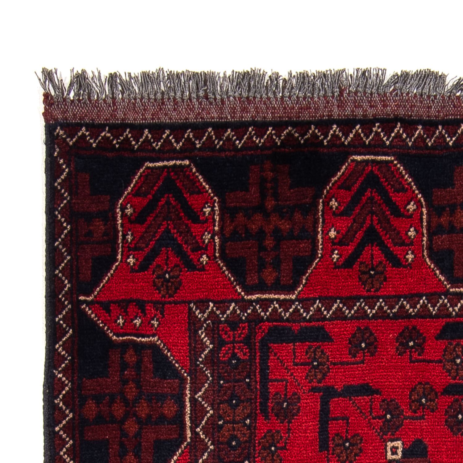 Afghan Rug - Kunduz - 146 x 106 cm - dark red