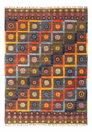 Kelim Rug - Splash - 191 x 128 cm - brown