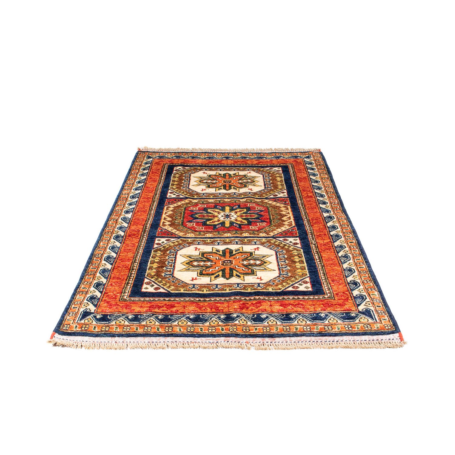 Afghan Rug - 185 x 122 cm - dark blue