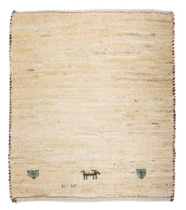 Gabbeh Rug - Loribaft Perser square  - 45 x 40 cm - beige