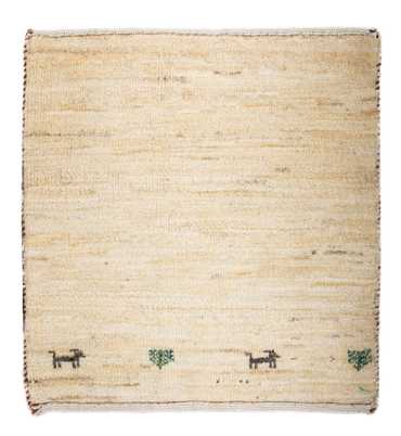 Gabbeh Rug - Loribaft Perser square  - 45 x 40 cm - beige