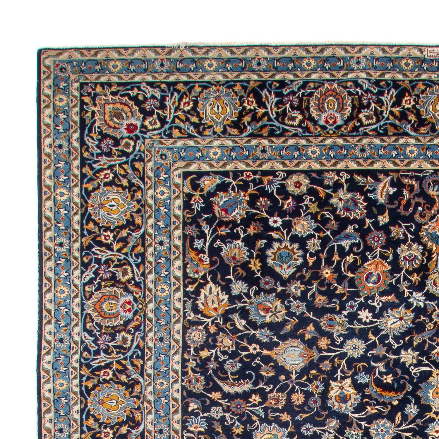 Perser Rug - Keshan - 390 x 300 cm - dark blue