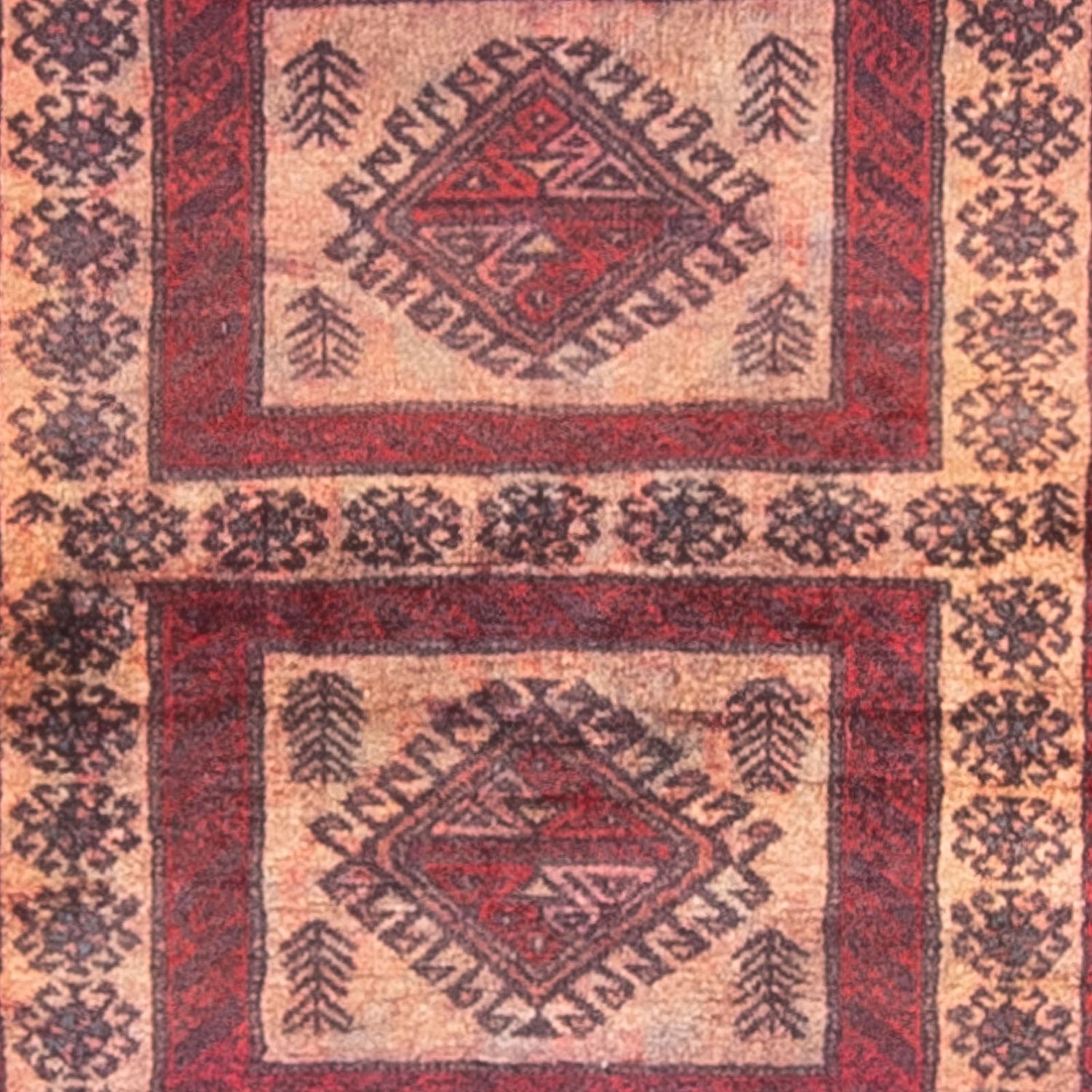 Runner Belutsch Rug - 202 x 101 cm - multicolored