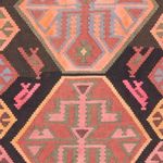 Runner Kelim Rug - Old - 340 x 150 cm - multicolored