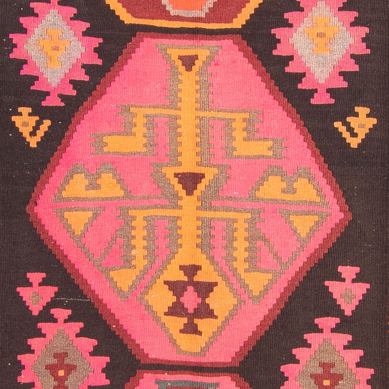 Runner Kelim Rug - Old - 330 x 150 cm - multicolored