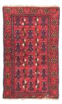 Belutsch Rug - 130 x 74 cm - red