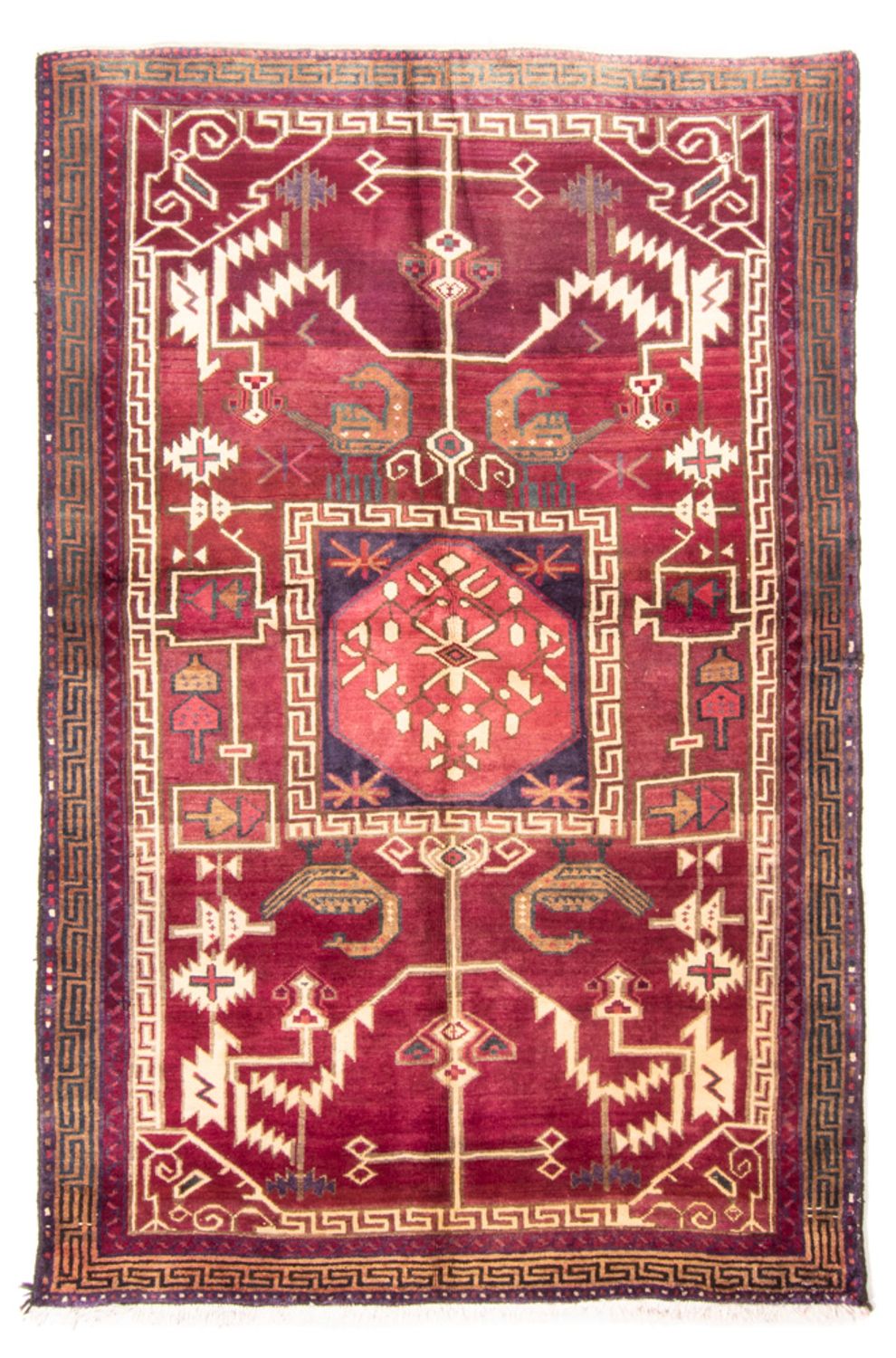 Perser Rug - Nomadic - 250 x 163 cm - wine red