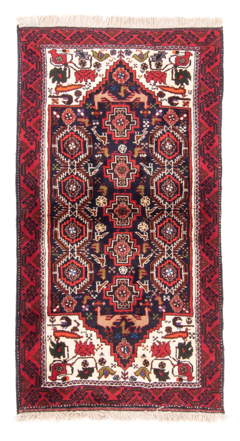 Runner Belutsch Rug - 175 x 85 cm - dark blue