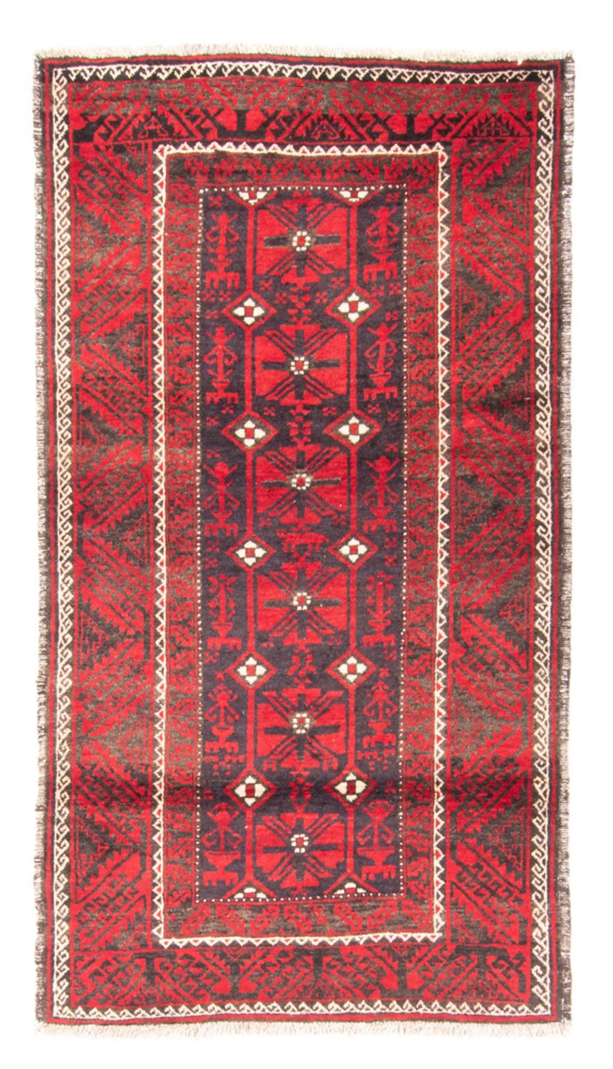 Runner Belutsch Rug - 205 x 112 cm - red