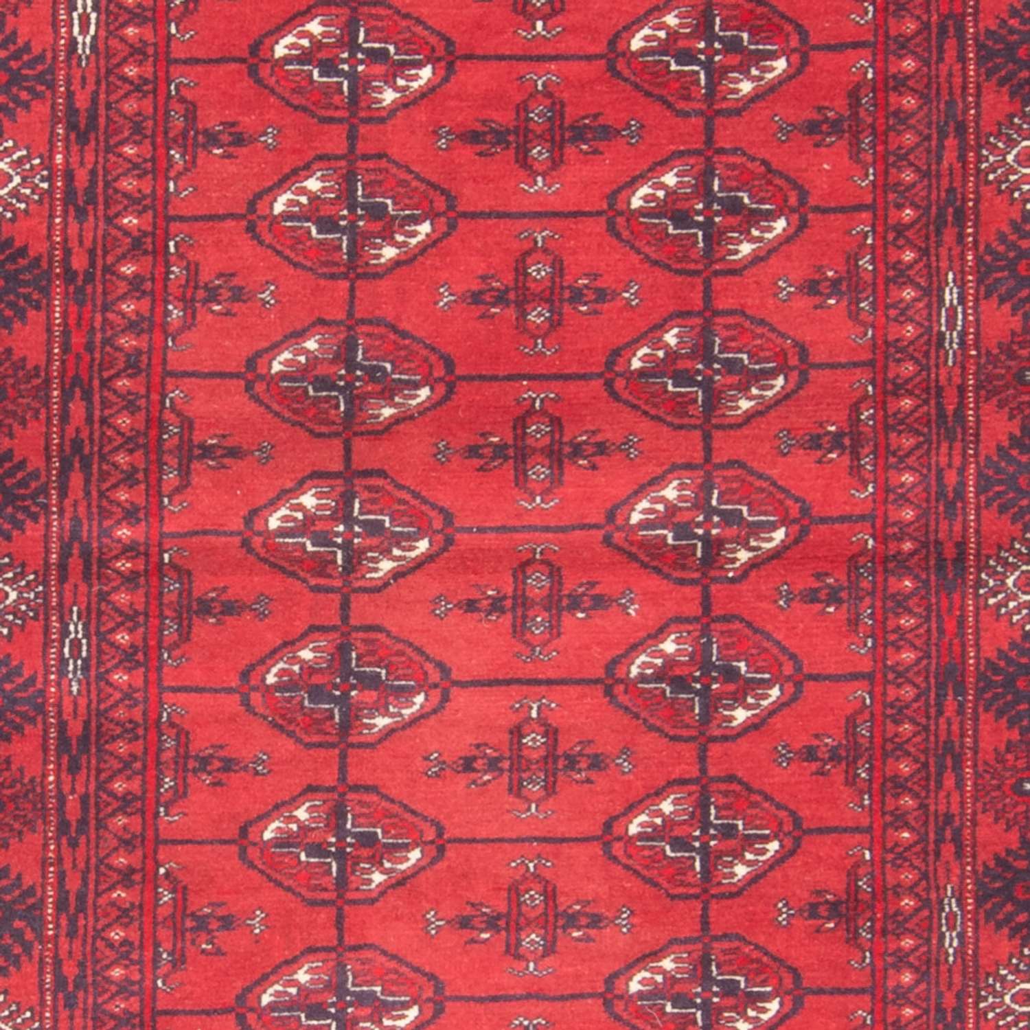 Runner Turkaman Rug - 191 x 88 cm - red