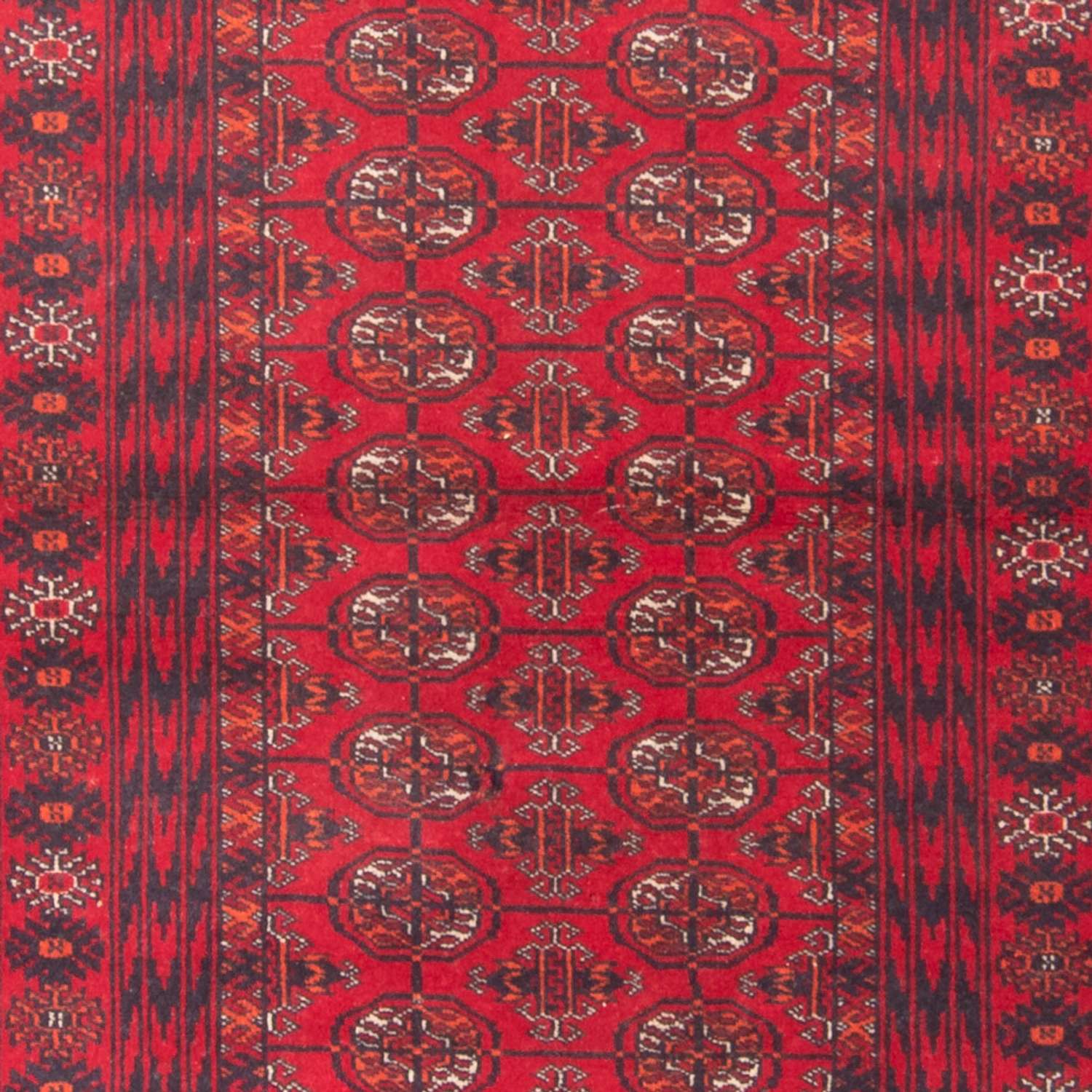 Runner Turkaman Rug - 194 x 85 cm - red