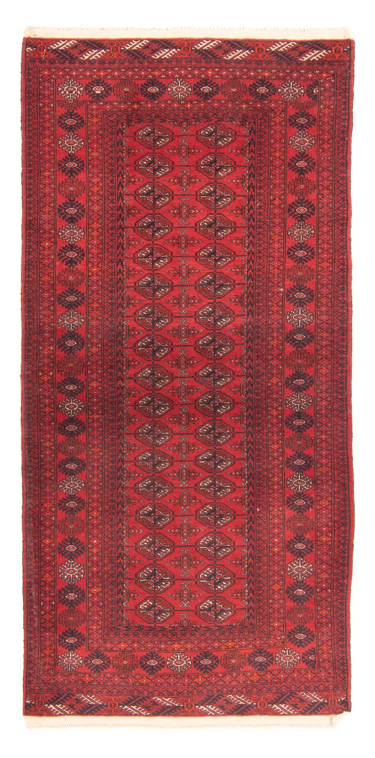 Runner Turkaman Rug - 184 x 88 cm - red