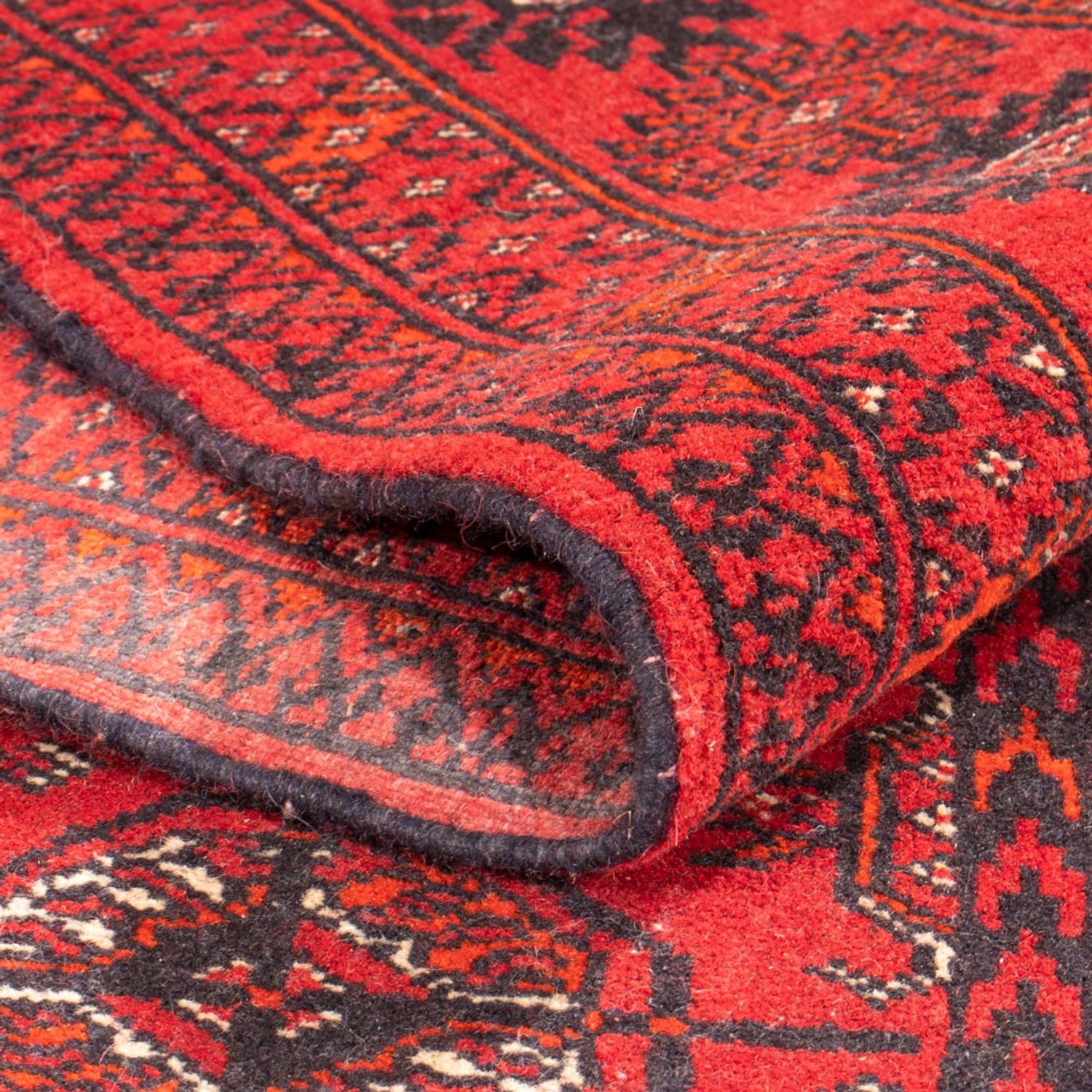 Runner Turkaman Rug - 184 x 88 cm - red