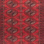 Runner Turkaman Rug - 184 x 88 cm - red