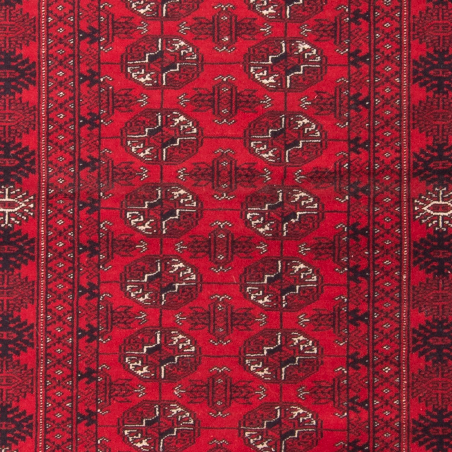 Runner Turkaman Rug - 197 x 80 cm - red