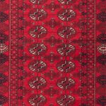 Runner Turkaman Rug - 197 x 80 cm - red