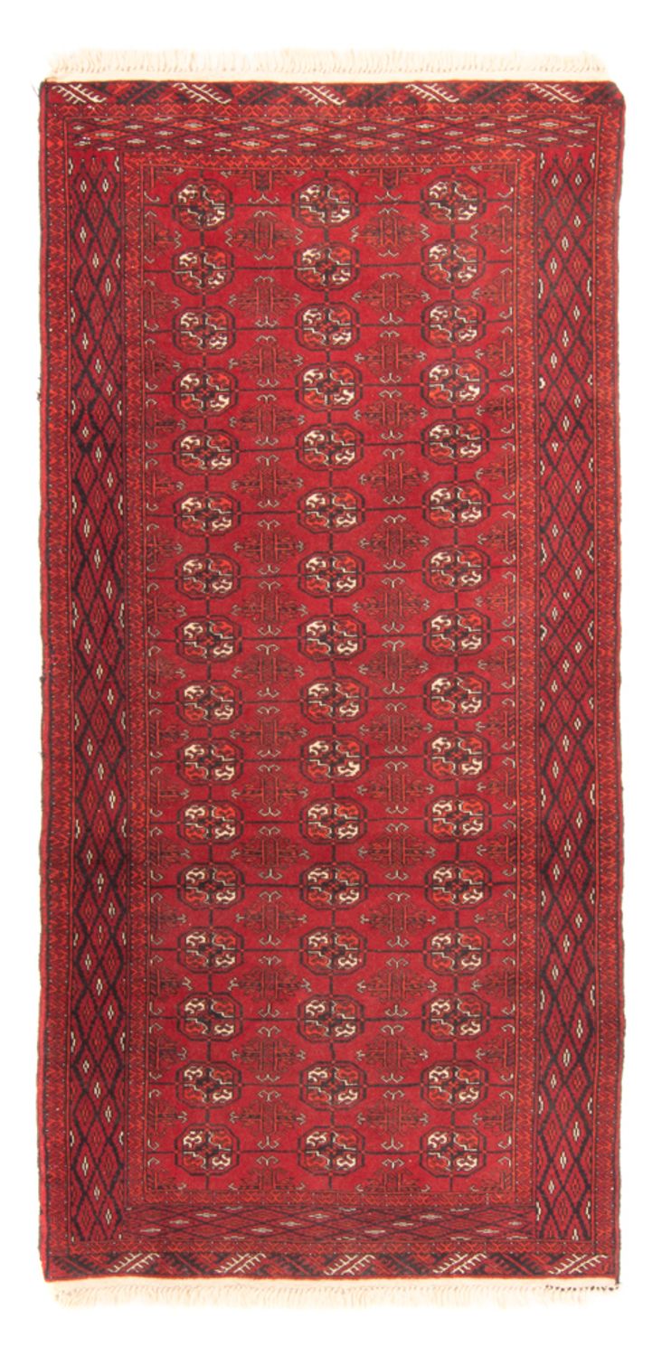 Runner Turkaman Rug - 210 x 73 cm - red