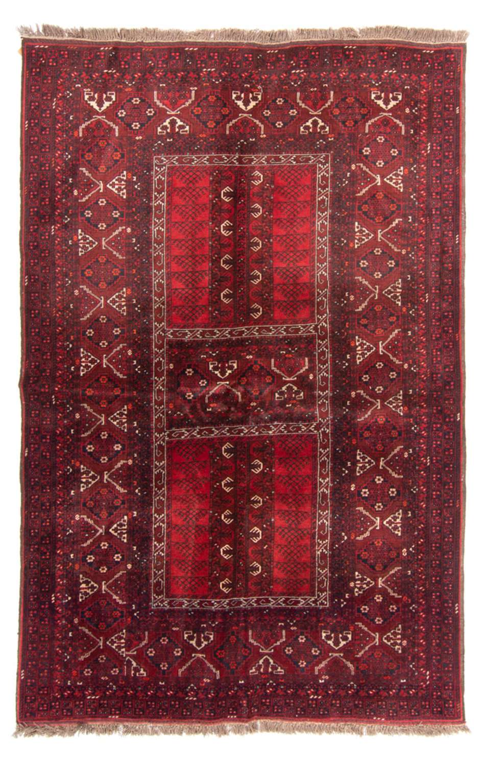 Turkaman Rug - 237 x 158 cm - red