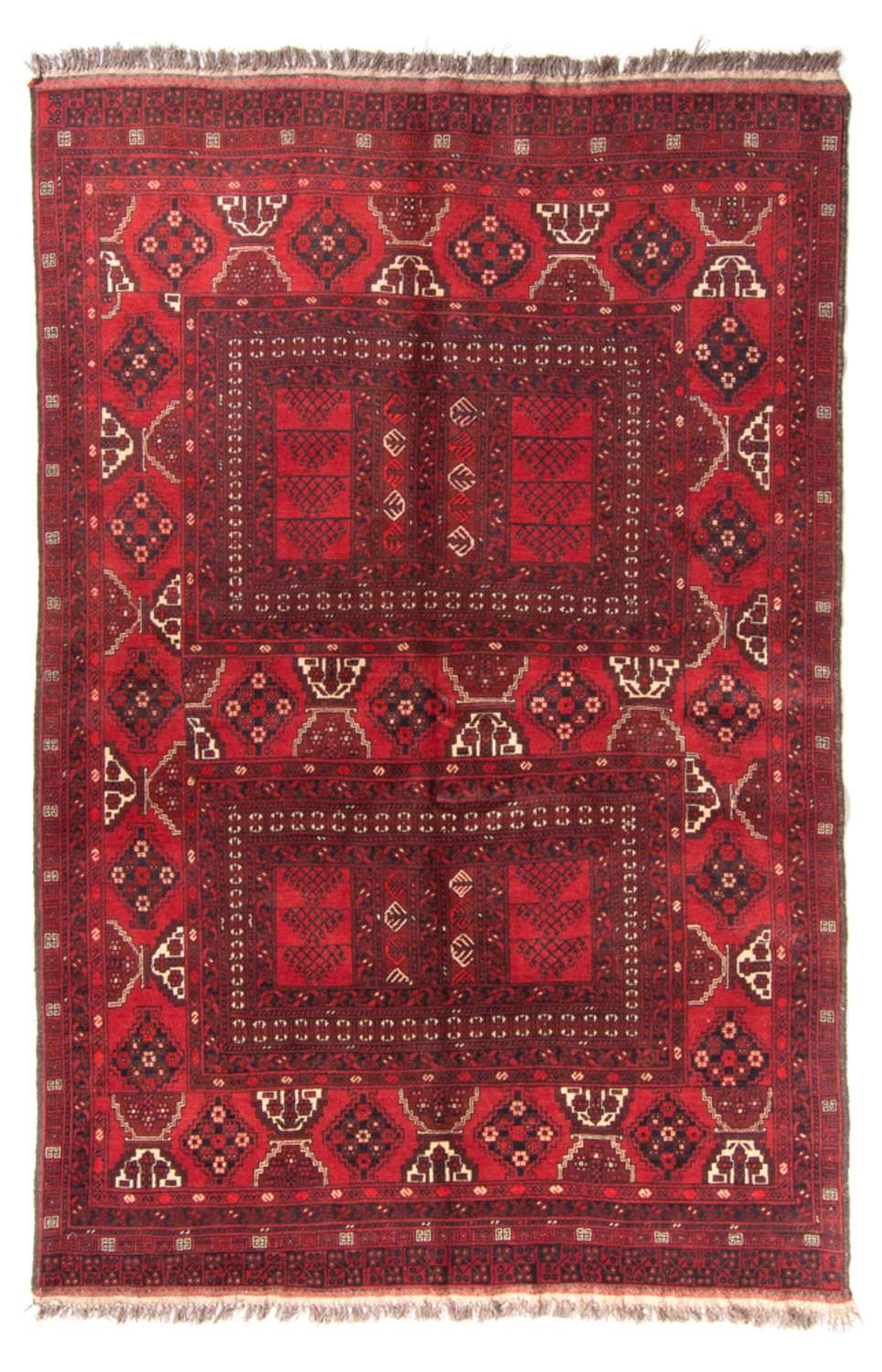 Turkaman Rug - 228 x 158 cm - red