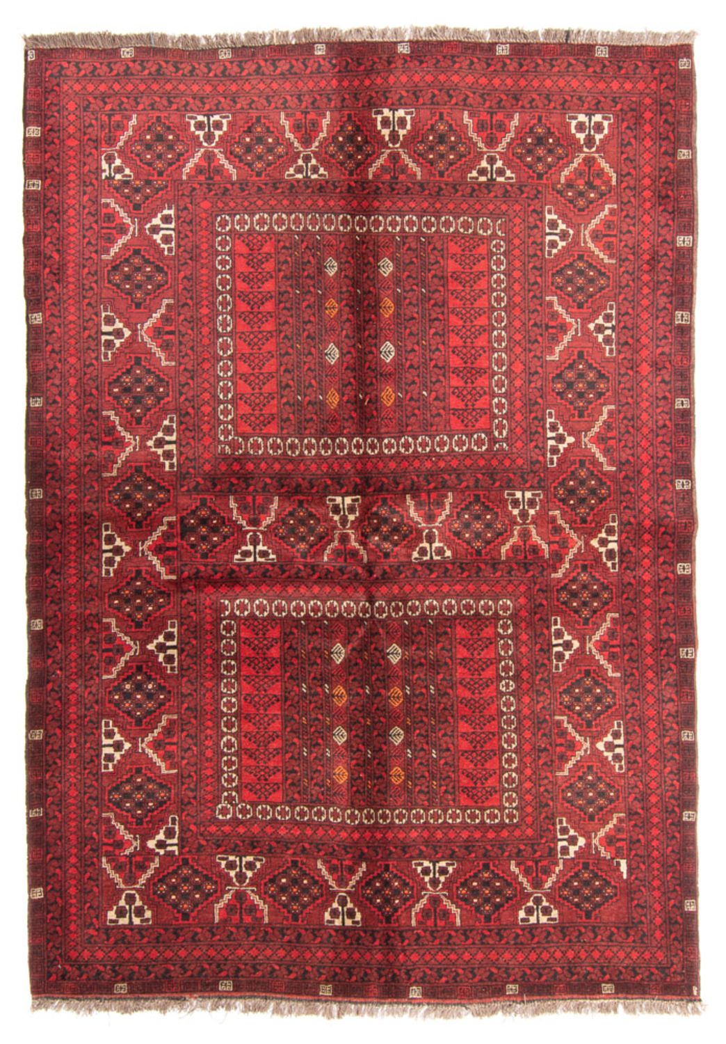 Turkaman Rug - 238 x 164 cm - red