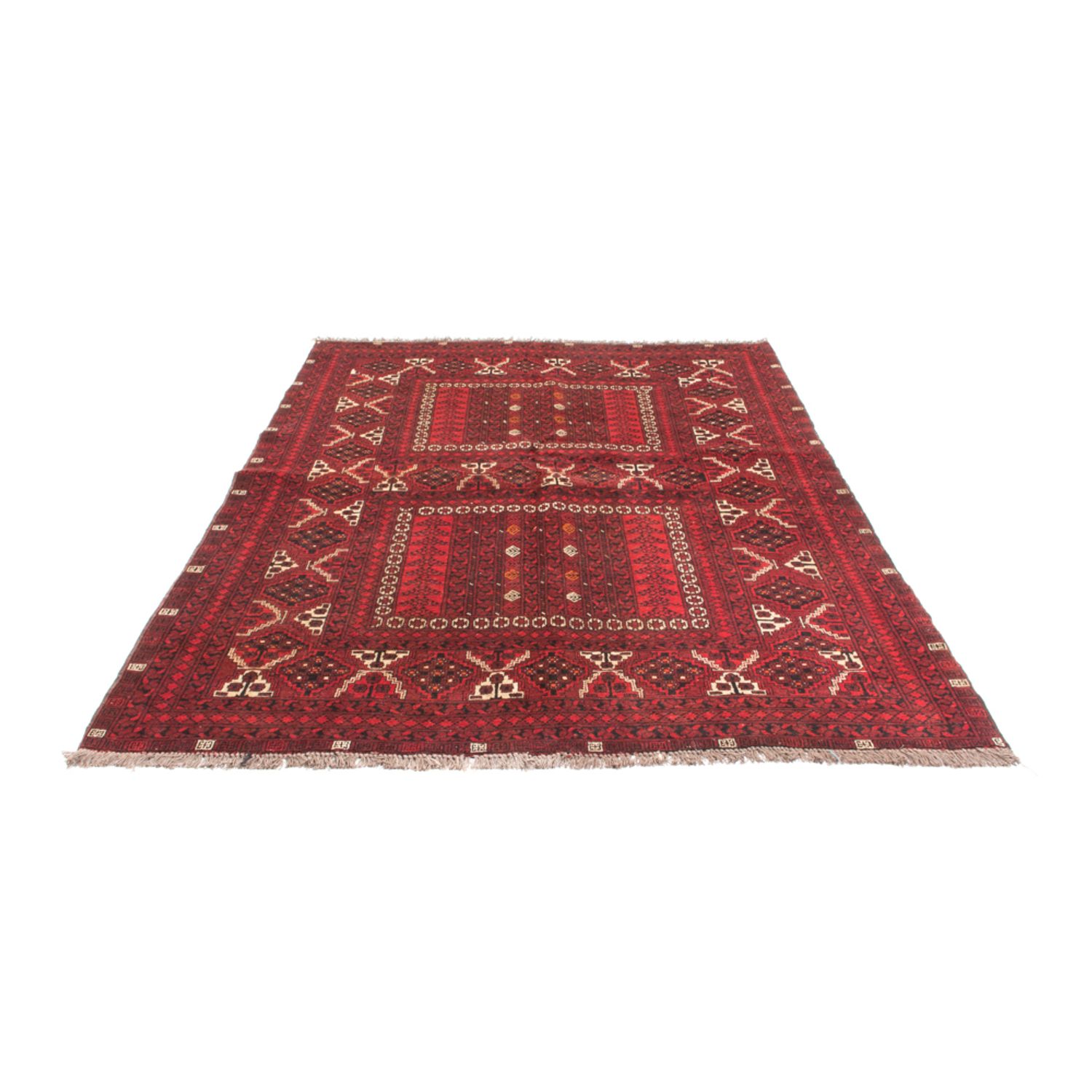 Turkaman Rug - 238 x 164 cm - red