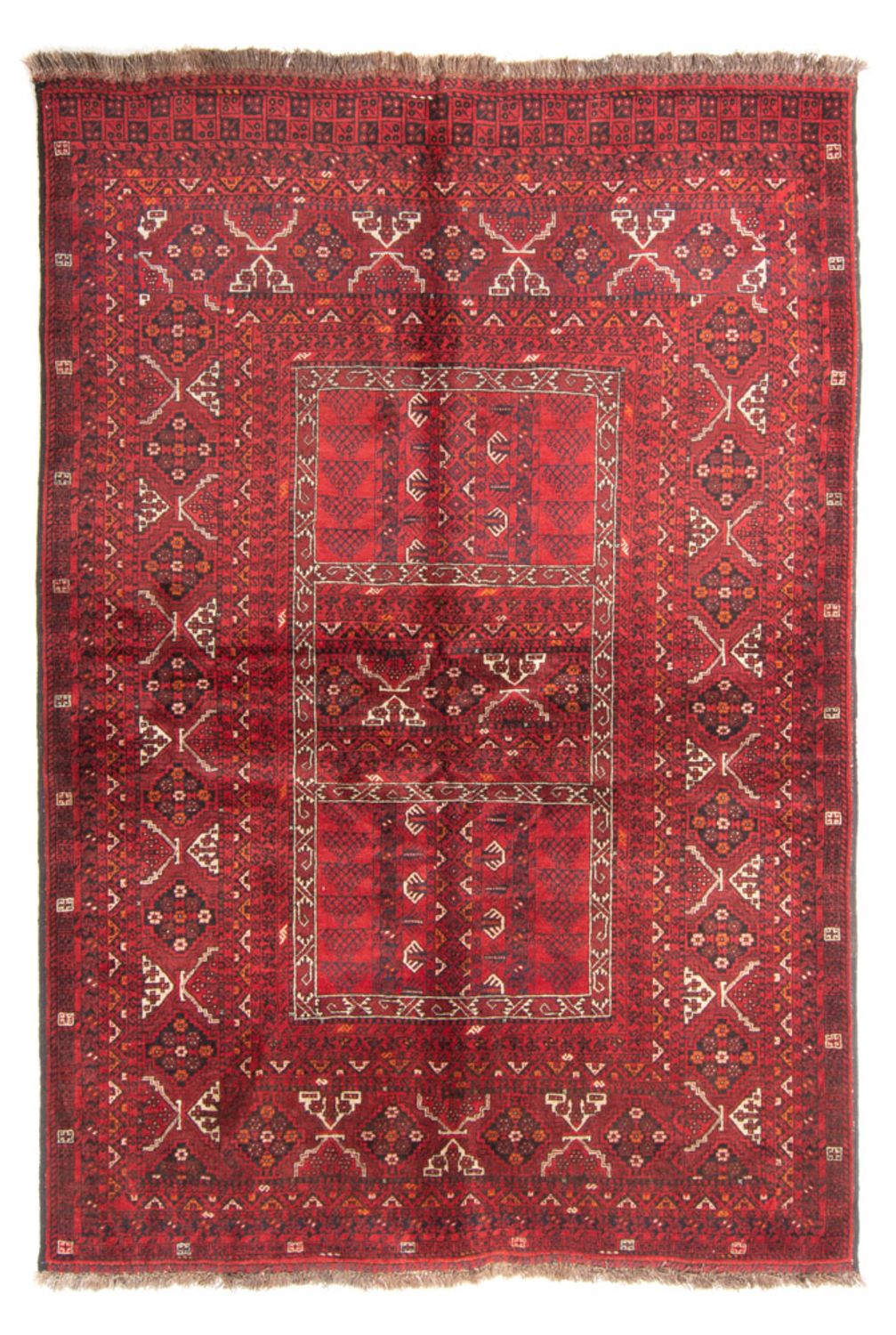 Turkaman Rug - 234 x 160 cm - red